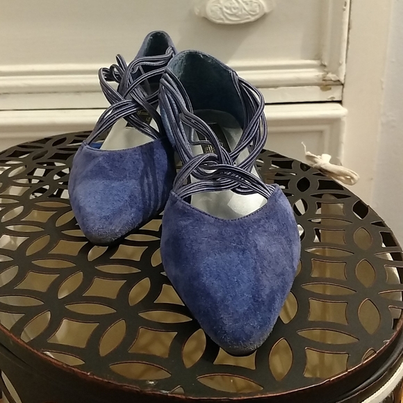 Ilani Collections vintage blue suede shoes Sz 7 🥿 - Picture 7 of 7